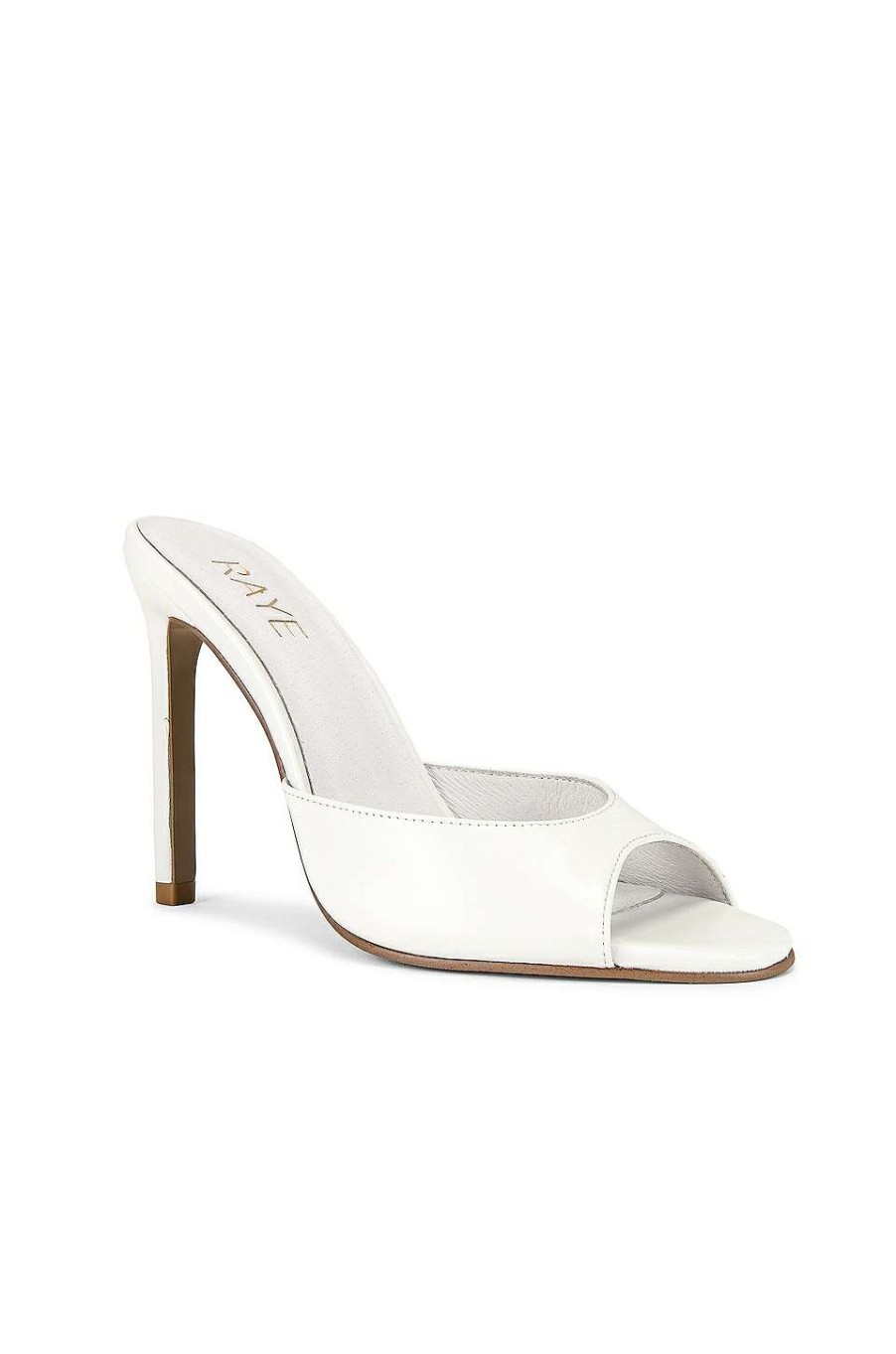 Mules * | Wholesale Raye Calyx Heel In White