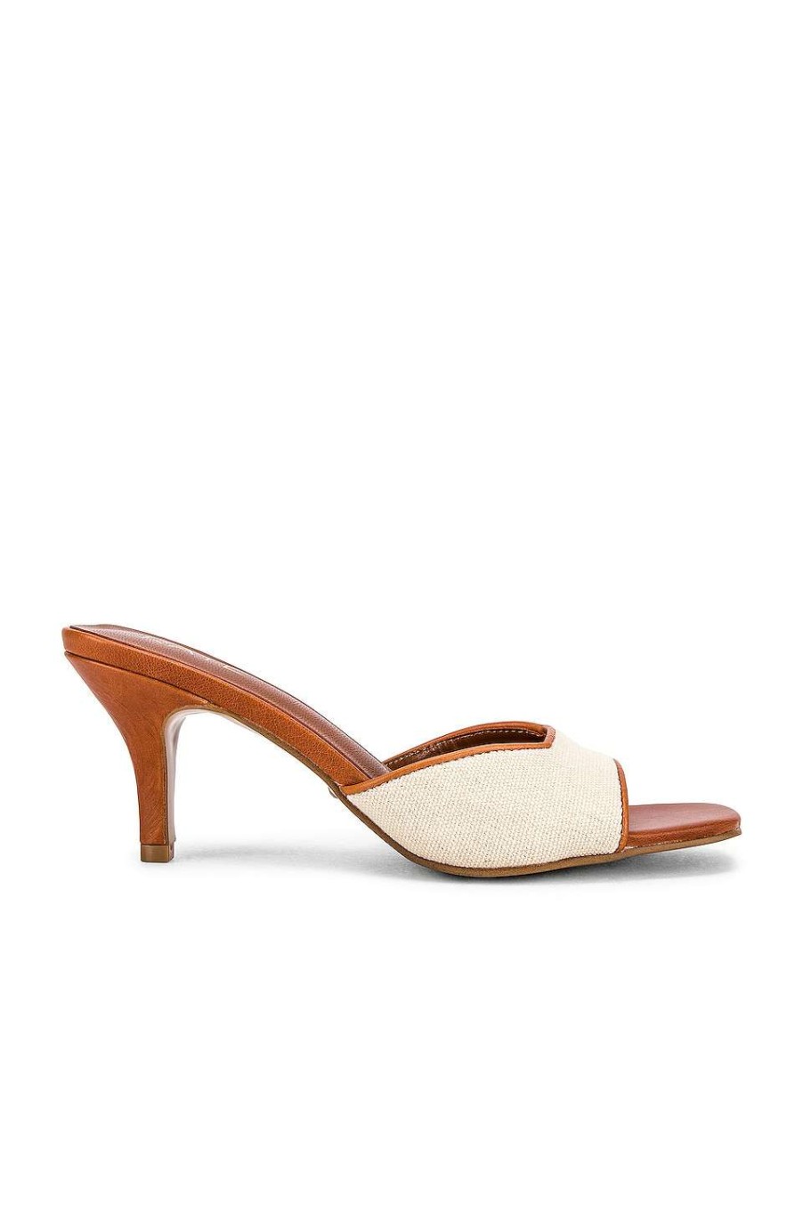 Mules * | Discount Raye Vanity Heel In Natural