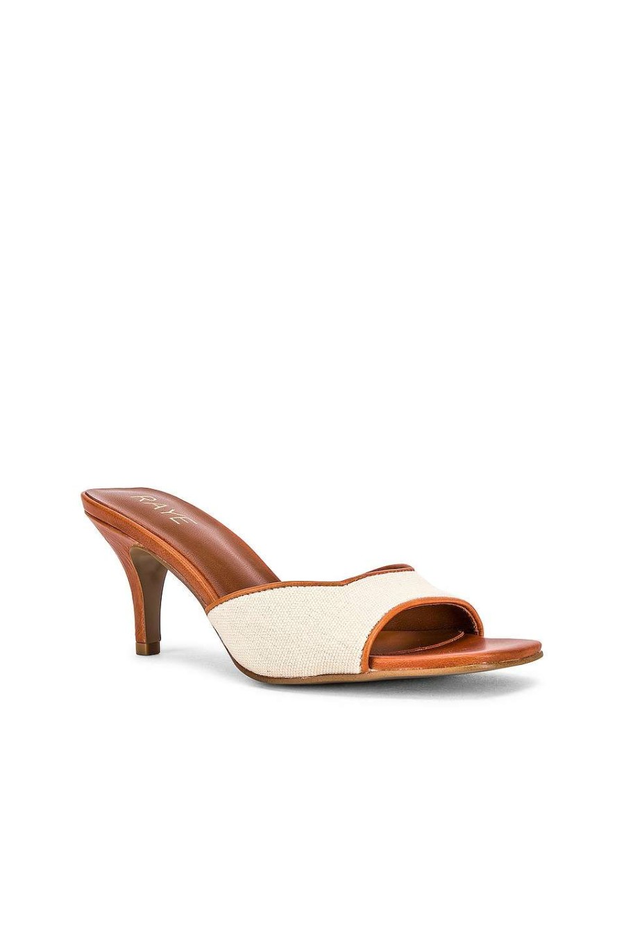 Mules * | Discount Raye Vanity Heel In Natural